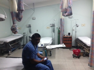 Empty Emergency room at night