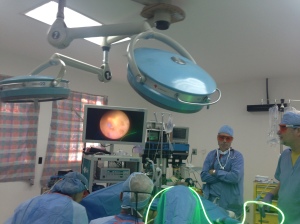 Dr. Qualey, performing a TURP