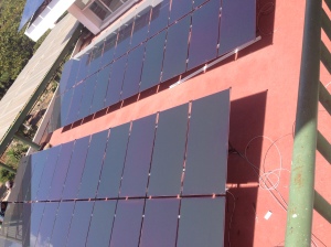 New solar panels installed