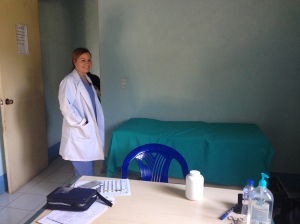 The clinic room that was used in the Chacaya clinic